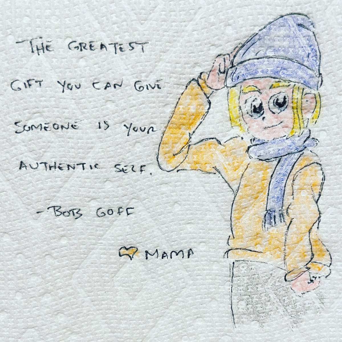 mcgrunk30's tweet image. The greatest gift you can give someone is your authentic self.
-Bob Goff 

#bobgoff #authentic #beyou #authenticity #lunchnapkins #dailynapkins