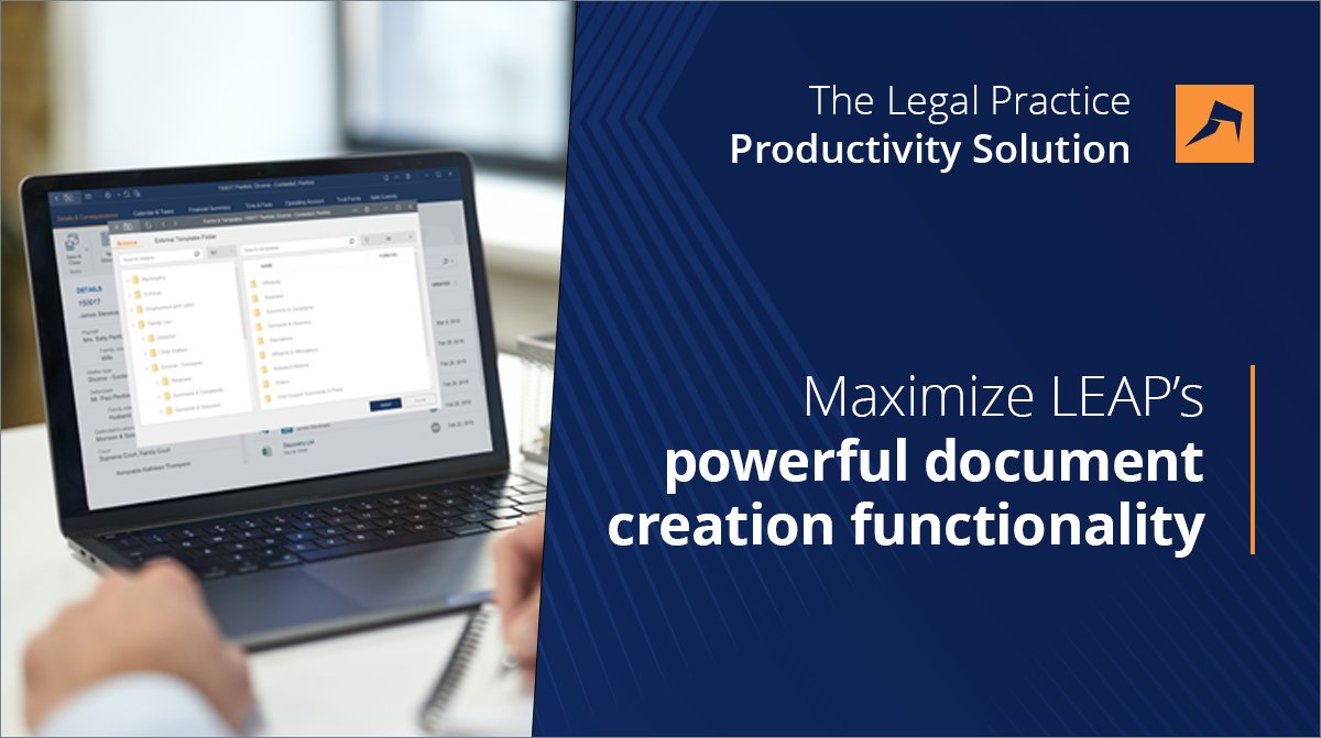 LEAP4Lawyers's tweet photo. #LEAPUserInfo: Get the most out of LEAP and improve your #lawfirm productivity with free training webinars on accessing and automating forms: https://t.co/CQGjY4XFQS https://t.co/WbClDfCoHJ