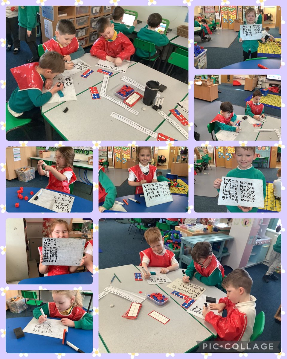 Dosbarth 3 have been using different manipulatives to explore fact families this morning. We've used cubes, tens frames and number rods to help us create fact families. Gwaith da pawb!