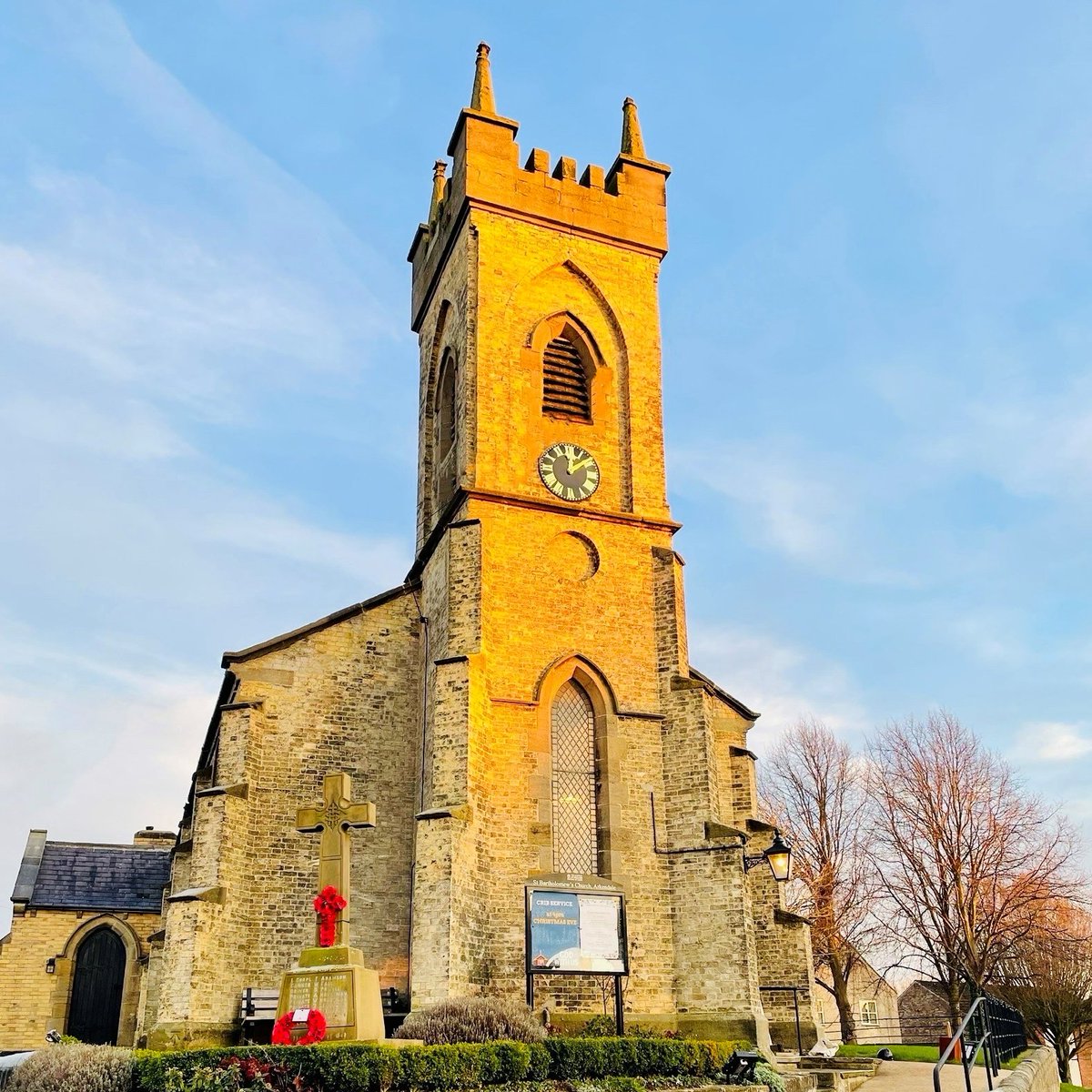 LeedsCofE's tweet photo. St Bartholomew’s Church, Arkendale now has a wonderfully restored clock thanks to the fund raising efforts of the local community.

Over £7, 000 was raised altogether through grants and individuals sponsors.  

📸: St Bartholomew’s, Arkendale https://t.co/e97iOc2RkL