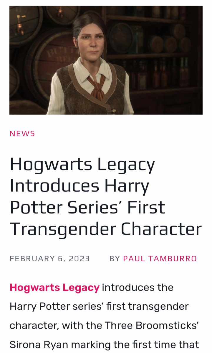 Hogwarts Legacy' Includes Harry Potter's First Trans Character