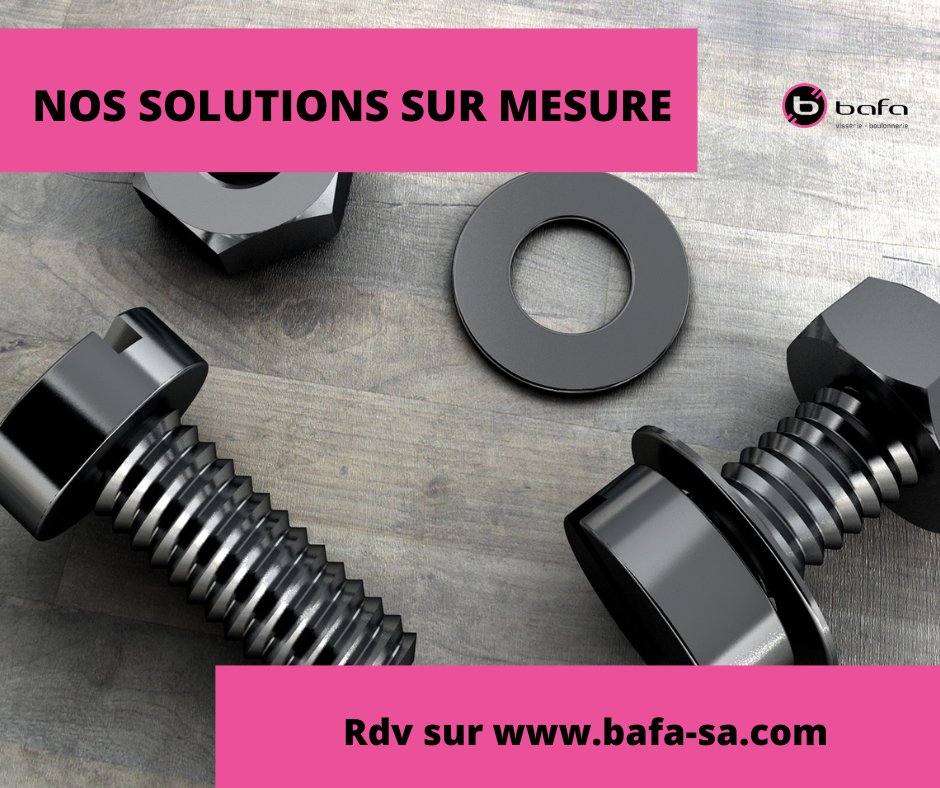 bafa_sa's tweet photo. 🔎 Découvrez sur notre site web toutes nos solutions sur mesure 🎯

C'est par ici 👉 https://t.co/oPxzJIedRU

#Bafa SA spécialiste visserie-boulonnerie 
#vis #boulons https://t.co/no2njRsaHj