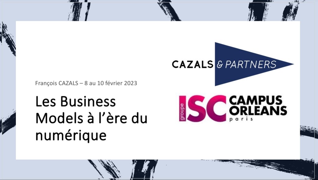 Mon cours annuel <a href="/groupe_iscparis/">Groupe ISC Paris</a>  #campusOrléans 🎓
"Les nouveaux Business Models à l'ère digitale." (20h, M1)
Toujours ému de reprendre des cours dans cette école où j'ai enseigné pendant 15 ans...