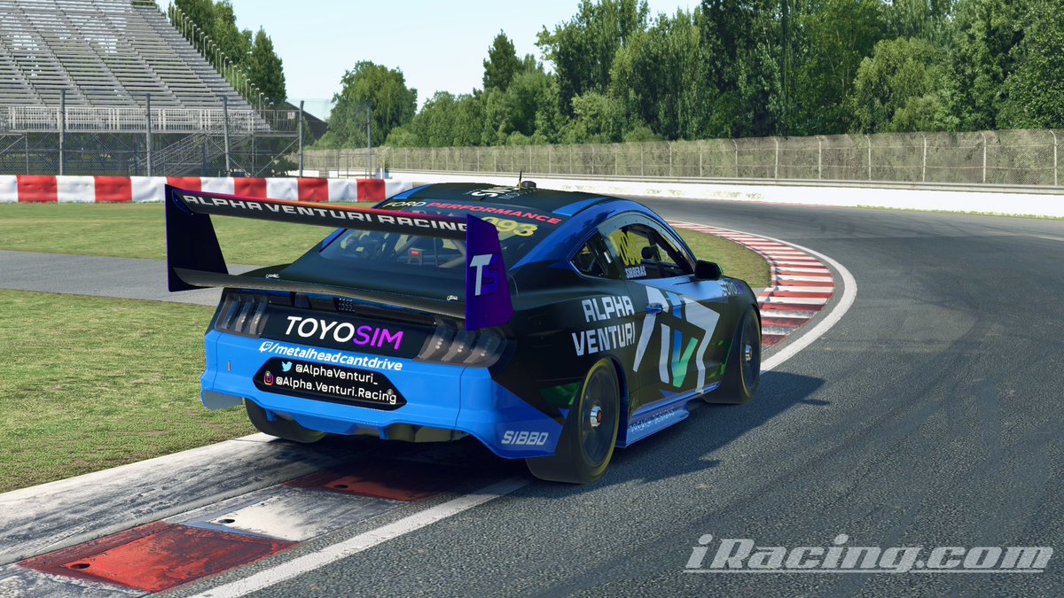 It’s my greatest of pleasures to kick off my first race week representing <a href="/AlphaVenturi_/">Alpha Venturi Racing</a> in the <a href="/V8SCOPS/">V8SCOPS</a> league! Huge ups to <a href="/PreachDesign/">PREACH DESIGNS</a> for making the best looking car in the paddock, hopefully I can stick it on the broadcast for the right reasons 🏁