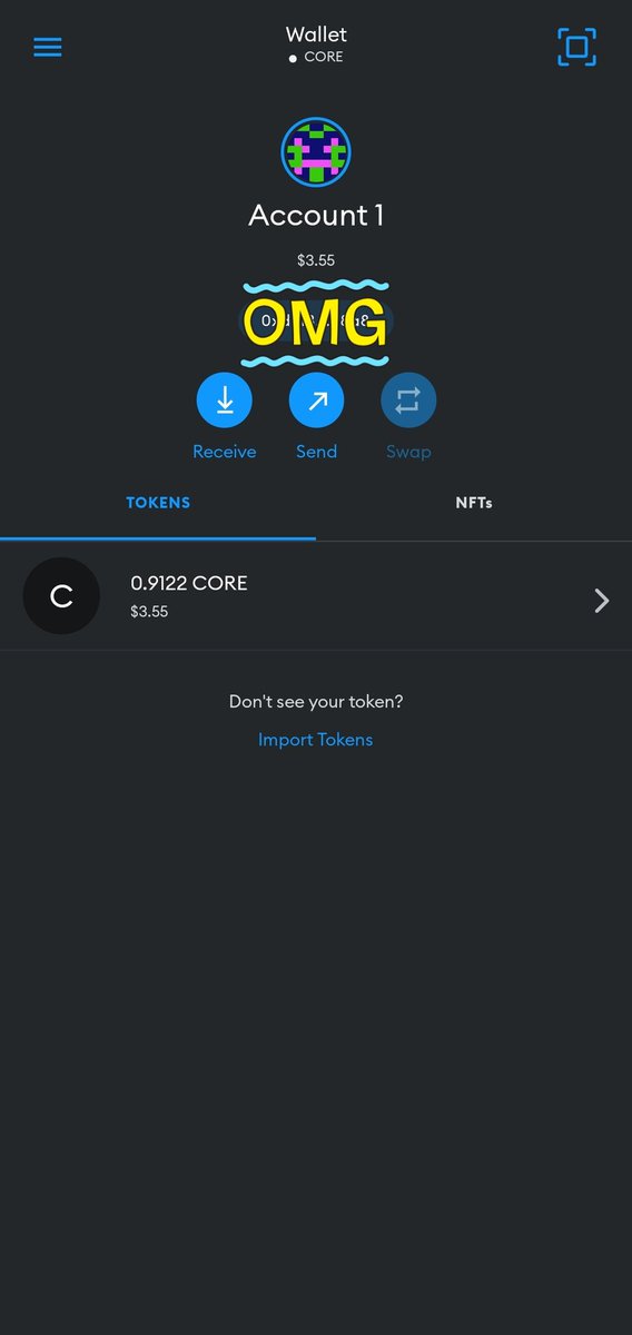 Warebear69's tweet photo. @corelid2 After delegating the first batch of available core. I went back to the Wallat to see what is available and saw how much the value dropped.    I really hope other delegates and help solidify the network @Coredao_Org https://t.co/0o38xLc6eE