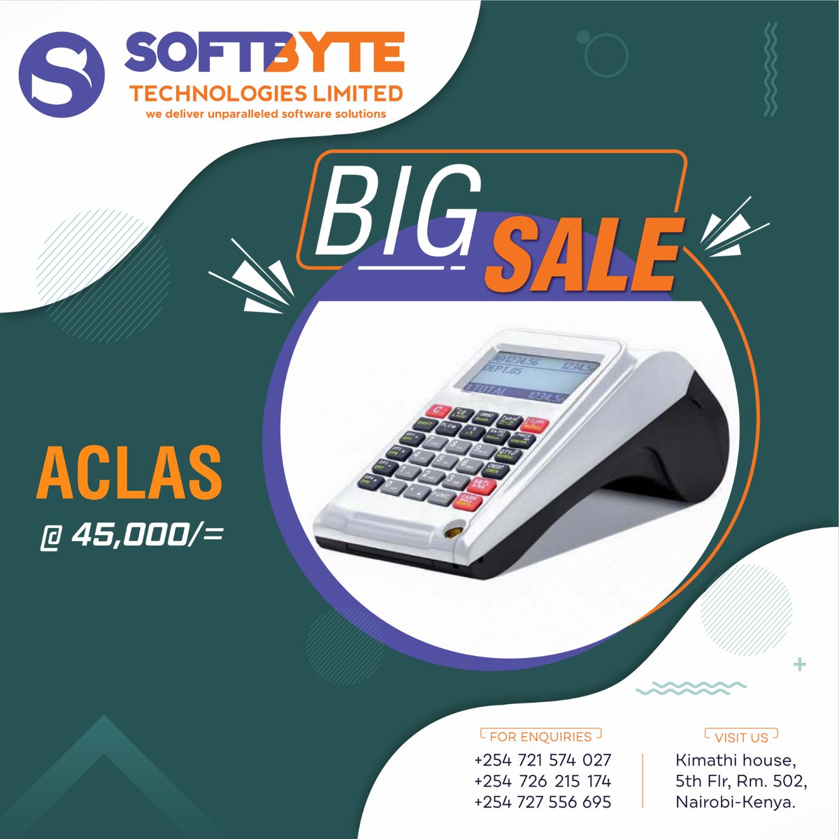 Don't let manual accounting hold you back from growing your business.
Invest in Aclas and take control of your finances today!
The best part is,you can secure it at unbeatable price of 45000/=
You shop,you save,that simple!
#Aclas#Financialmanagement#Valentinesoffer#gobigorgohome