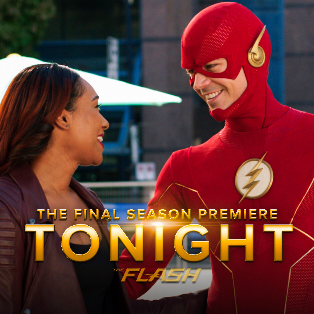 TheCW's tweet photo. They're in this together ❤️💛 The final season of #TheFlash premieres TONIGHT at 8/7c. Stream tomorrow free only on The CW! #TheFinalRun https://t.co/VO6cUvS3Qh