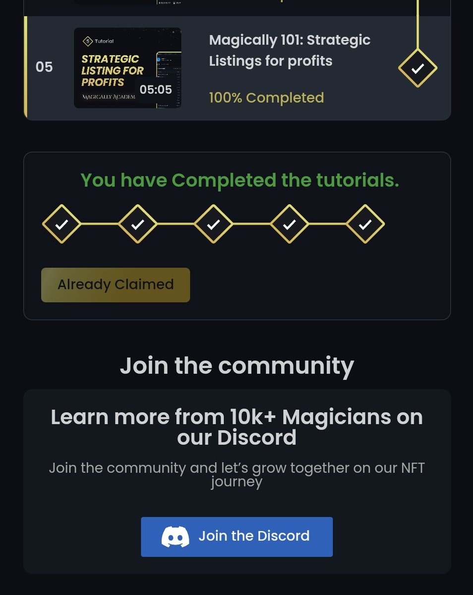 henritlee's tweet image. Have you join @Magically_gg discord? And have you done the tutorial videos in the newly launched #Magically Academy? Have you claim the rewards? This is the best platform and I am starting to make profits already.
