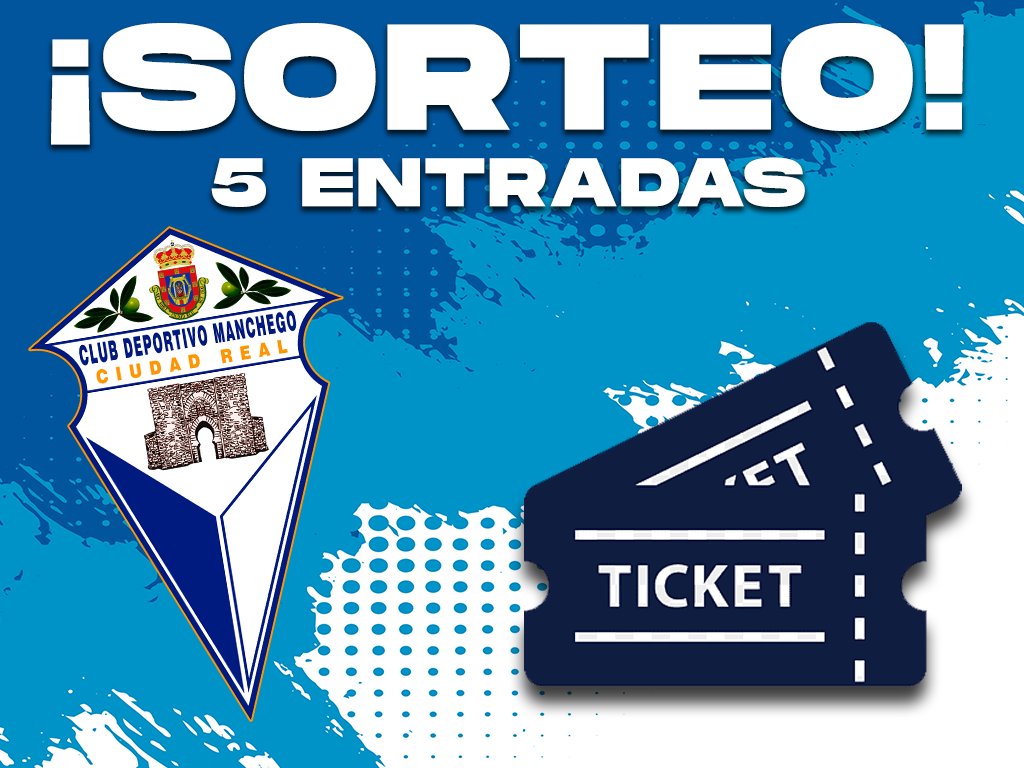 ¡ATENCIÓN! 📢

¡Sorteamos 5 entradas para el #ManchegoVillarrubia entre todos los que nos sigáis y hagáis RT a este tuit! 🔃🎫👍

Mañana los ganadores💪