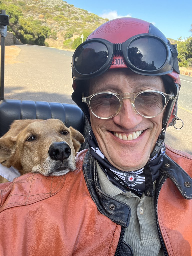 richardquest's tweet image. Me and my new bff Brody as we ride side car along Champions Peak