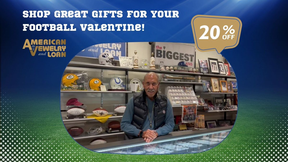 Mention' Super Bowl,' and save 20% on all sports memorabilia for Valentine's Day! 

#valentinesday #valentinesday2023 #valentinesdaygift #valentinedaygifts #giftsforhim #giftsforher #superbowl #superbowl2023 #superbowlsunday