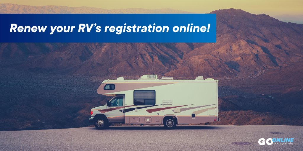 CA DMV on Twitter "Dusting off the RV to get ready for another