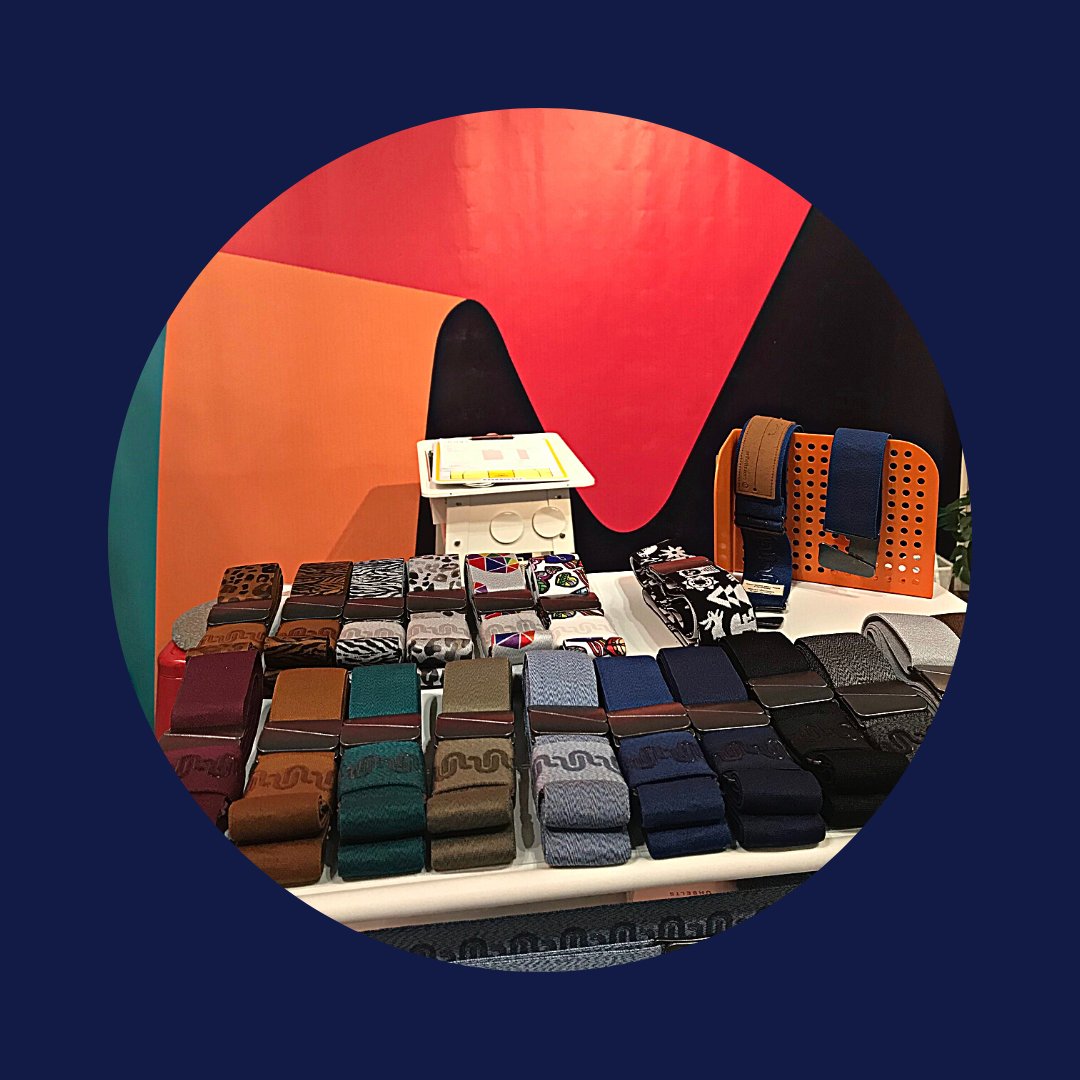 Visit <a href="/unbelts/">Unbelts</a> in booth # 1538 for the most size-inclusive belt on the market, ranging from toddler to adult 5X. Ethically made in Canada. #nynow #fashion #unbelts #style #belts
