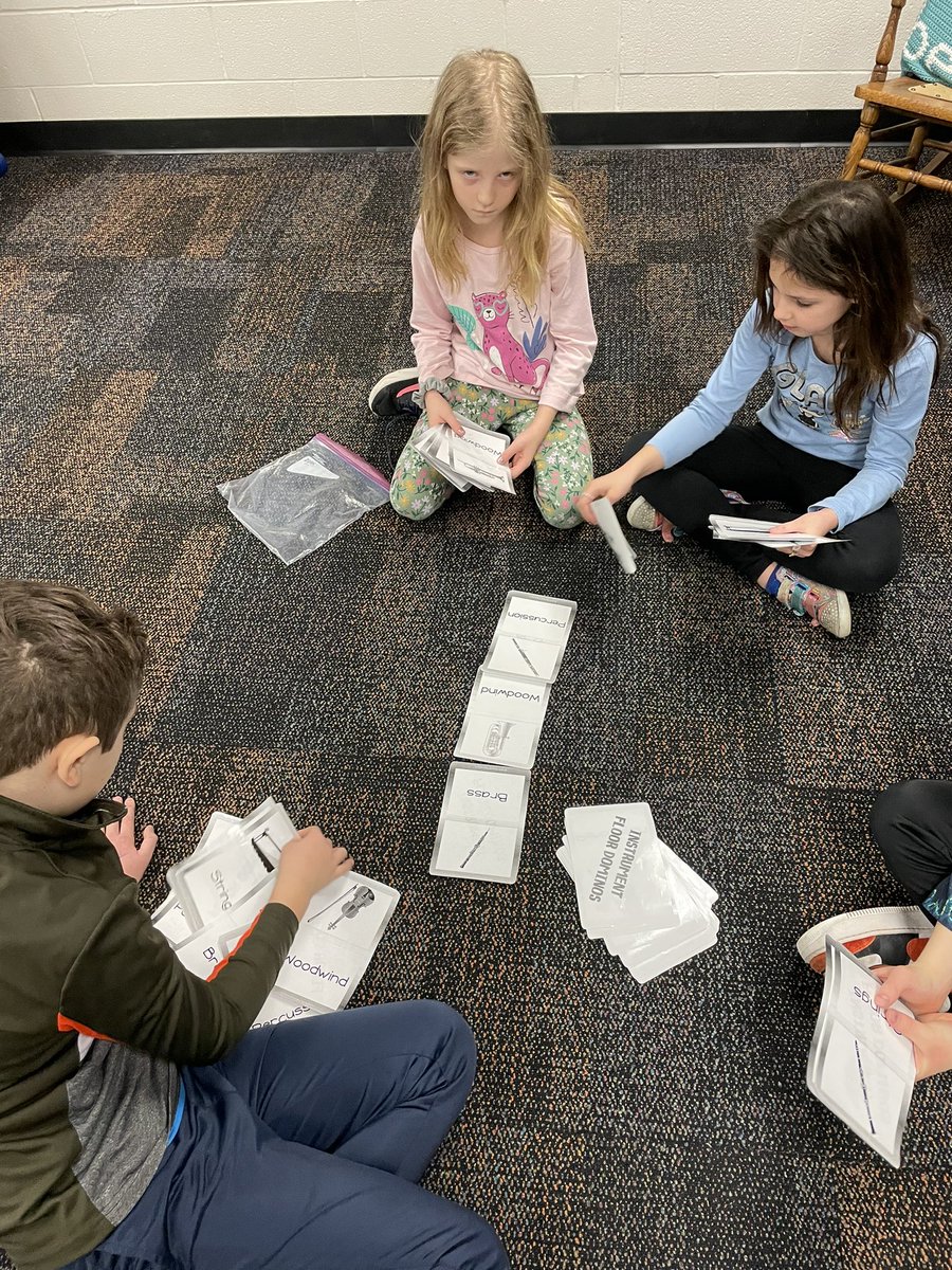 GurneyMusic's tweet photo. Centers today in music class! 🎶The third graders show what they know as our instrument families unit comes to an end. 🥁🎻🎺🎷 https://t.co/u0xKehv5j7