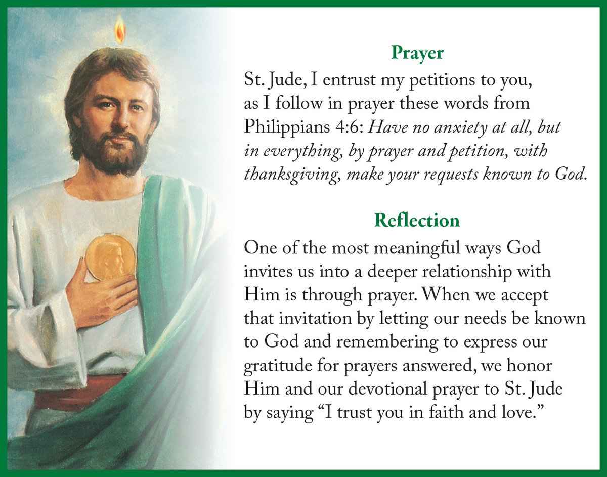 ShrineofStJude's tweet photo. February St. Jude Journal: https://t.co/uDWXov4IHU

-

#stjude #prayer #saintjudethaddeus #saintjude #reflection #pray #catholic #petitions #intentions #novena #God #february #journal #faith #strength #trust #philippians #bible #bibleverse #love https://t.co/86fsxEVon3