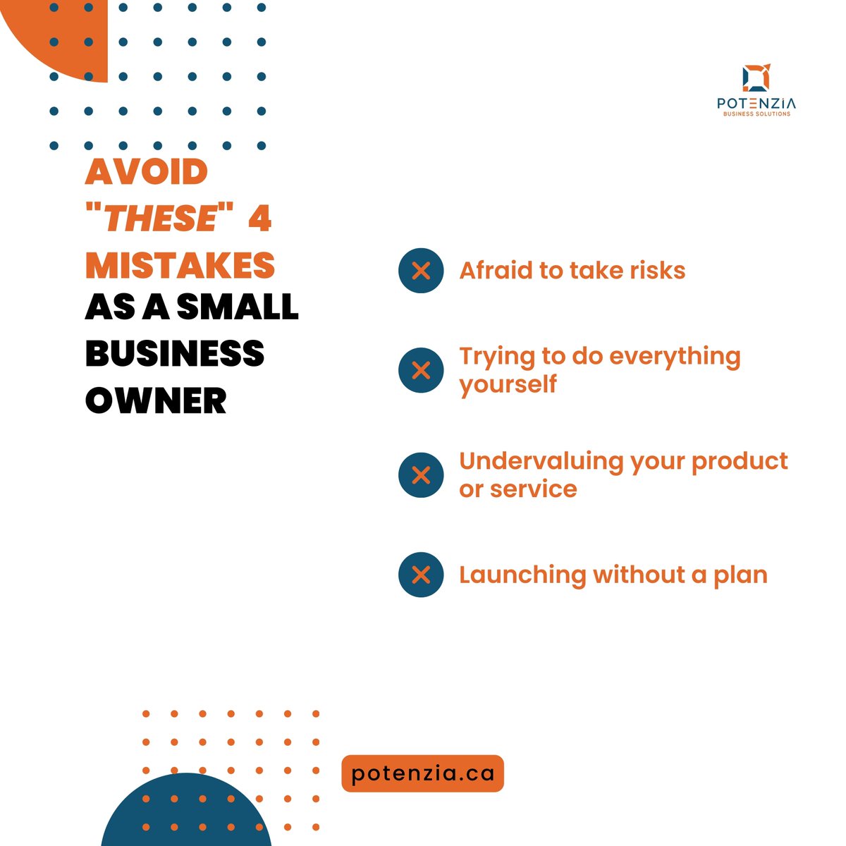 PotenziaSMB's tweet image. Starting a small business is not for the faint of heart. But it can also be one of the most rewarding journeys you can embark on. 

Don’t let your fears prevent you from taking that first step. Just remember to start small but dream big.

#success #smallbusinessstrategy #potenzia