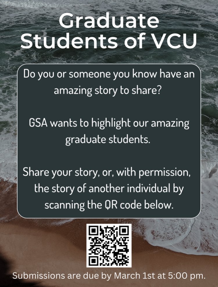VCU Graduate Student Association tweet media