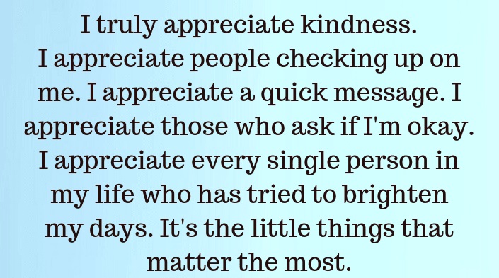 Thank those who matter.