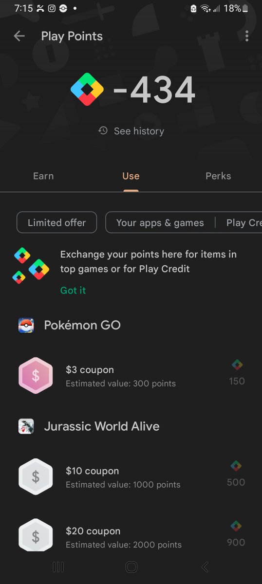 DannyGordonLaw's tweet photo. @GooglePlay Still have negative play points due to stadia shutdown. Have contacted you multiple times regarding this issue.  PLEASE ADDRESS https://t.co/jhOAvVEWcU