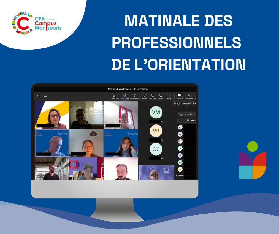 CFA_CMontsouris's tweet photo. La Matinale des Professionnels de l'Orientation du Campus Montsouris, c'était hier matin !
L'objectif ? Discuter des métiers en tension via des témoignages d'apprentis et de l'expertise des intervenants de l'@Apec_IDF, @Paritel, @AKTO_OPCO.
#prescripteurs #apprentissage #pro https://t.co/UNQhurJy2Q