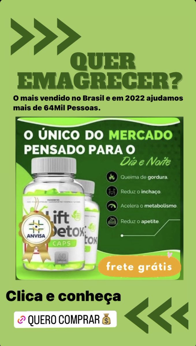 LINDINNALVA's tweet photo. Não consegue emagrecer? 
Clica aqui no link e conheça o N°1 mais vendido no Brasil. 

https://t.co/PUpUzjbZnk

E se não houver Resultados em 30 dias você pode devolver. https://t.co/7qaDio9pdI