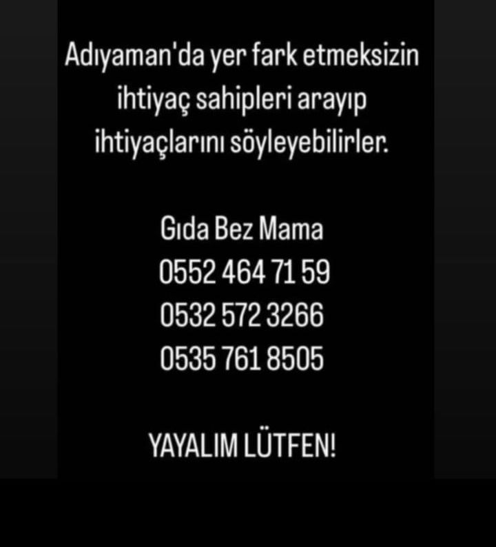 #AdiyamanYardimBekliyor #adiyamandeprem #deprem