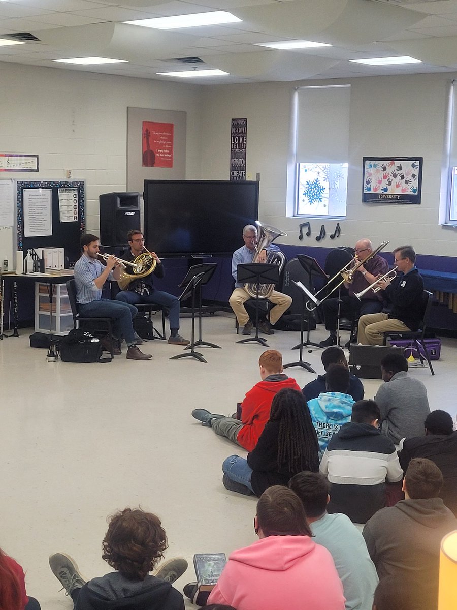 Our band loved hearing and talking to the the <a href="/nashvillesymph/">Nashville Symphony</a> brass quintet!