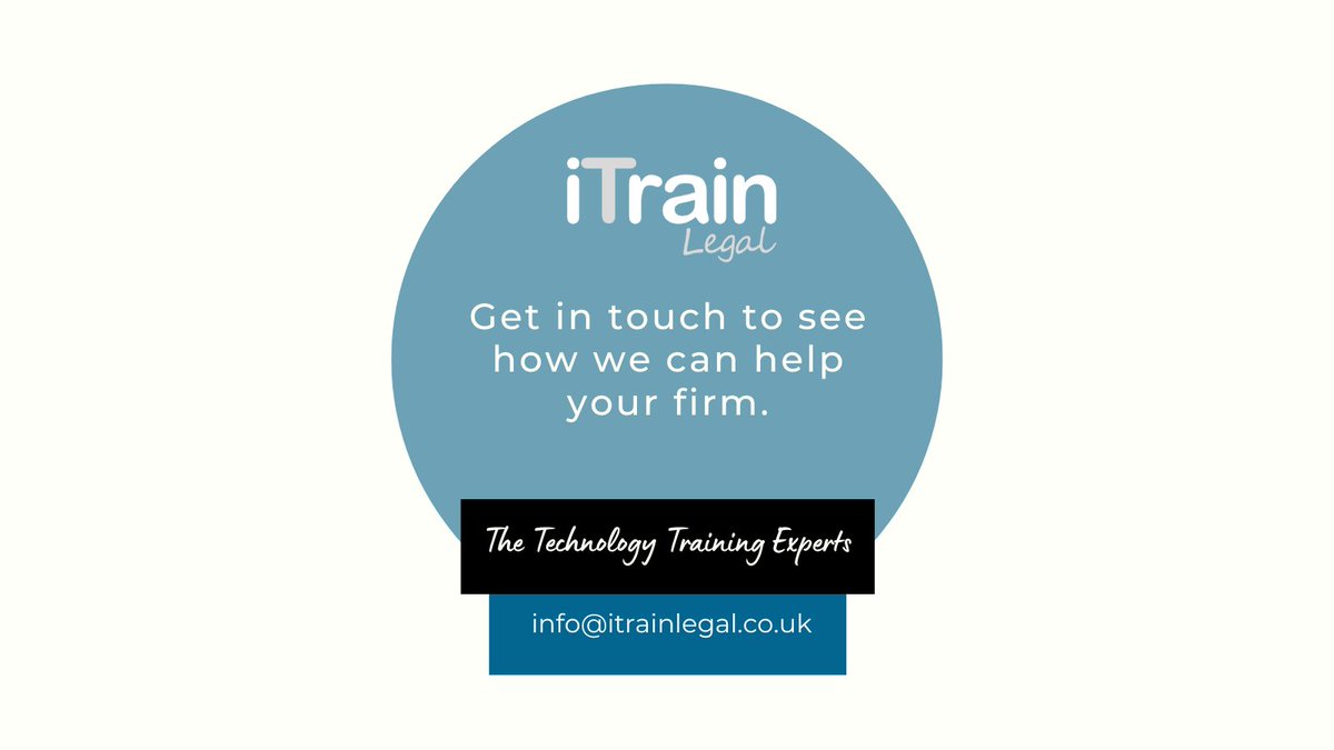 Did you know <a href="/iTrainLegal/">iTrain Legal</a> has changed a lot in the last 12 months.  With more trainers, a dedicated team of IT finance experts and multilingual staff, we can now deliver even more training products &amp; services.

#legaltechnology, #legaltech, #training, #legalittraining, #legalit