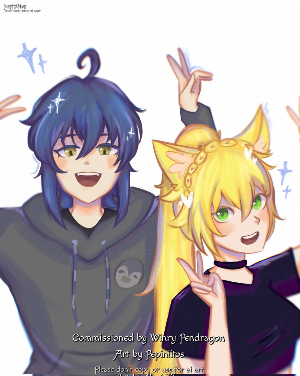 Thank you <a href="/pepiniitos/">mari</a> for drawing me and Digital penquin! 

#winryart