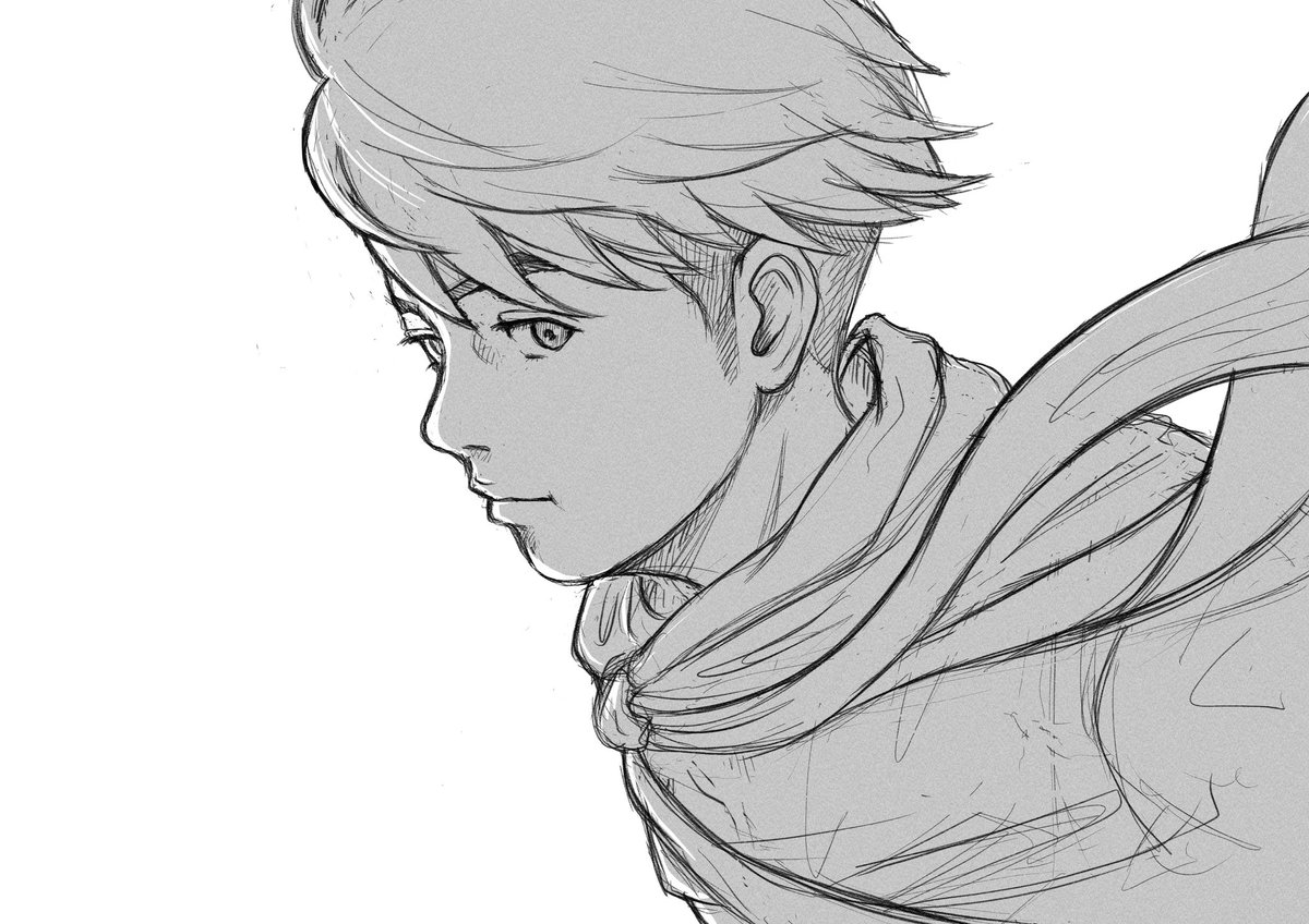 gen5011's tweet photo. 今回描いた挿絵、最初に1枚目を描いたんですがこまつさんに「次に来る動作イメージを追加して欲しい」とリクエストされ2枚目に。
物凄く良くなった！
最初の方は前のシーンから続く“静”の絵だけど、“後”のイメージを追加してするだけで“動”に変わった絵

めっちゃいい絵！

https://t.co/qAFQR0B5d8 https://t.co/ONB2UdCqlv