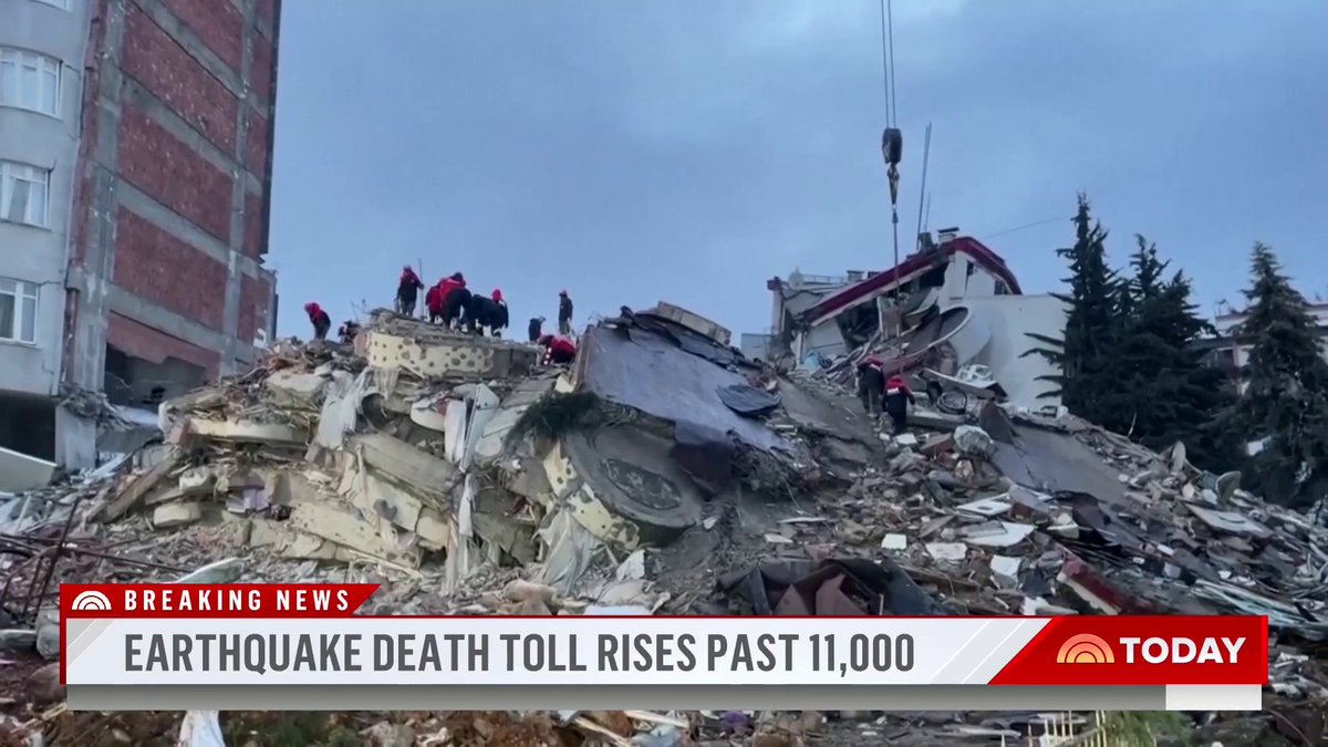 The death toll from Monday's devastating earthquakes in Turkey and