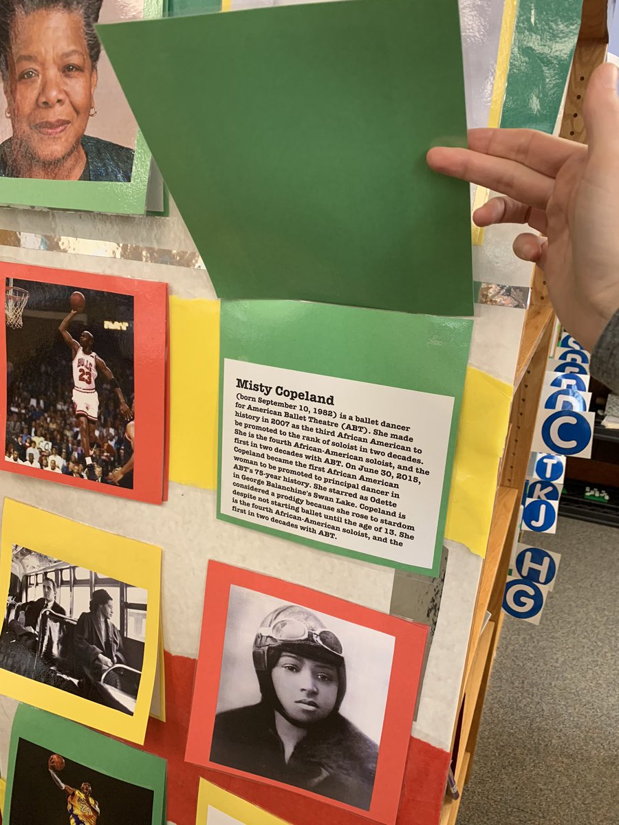 KHMignoli's tweet photo. Beautiful display in our Media Center to highlight #BlackHistoryMonth and celebrate Black leaders. https://t.co/kqf9BENi4s