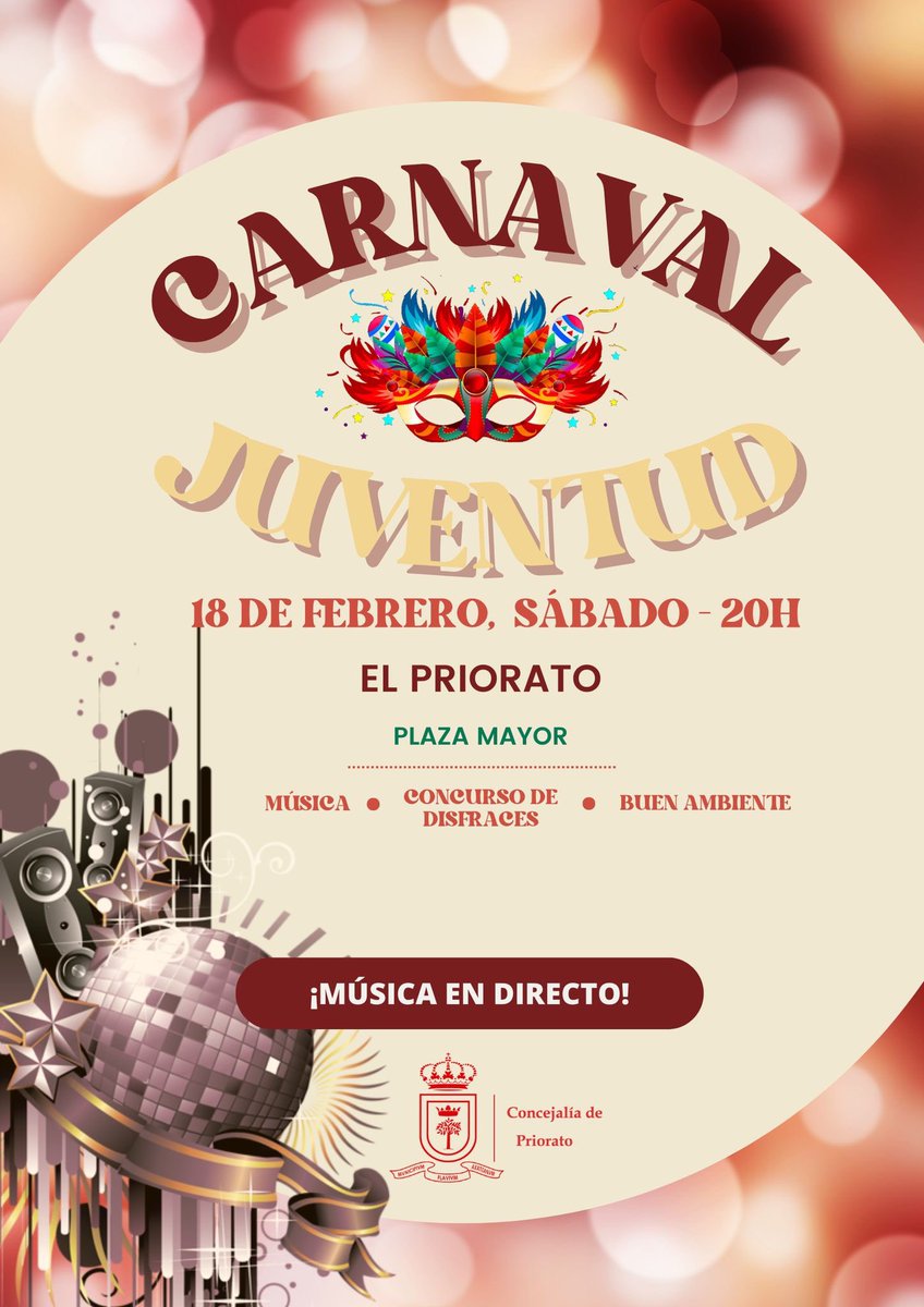 ➡️ El <a href="/aytoloradelrio/">Ayto. Lora del Río</a> presenta las actividades de #Carnaval dirigida a los más pequeños del municipio loreño, que tendrán lugar los días 18, 19 y 20 de febrero, para un público infantil y juvenil.