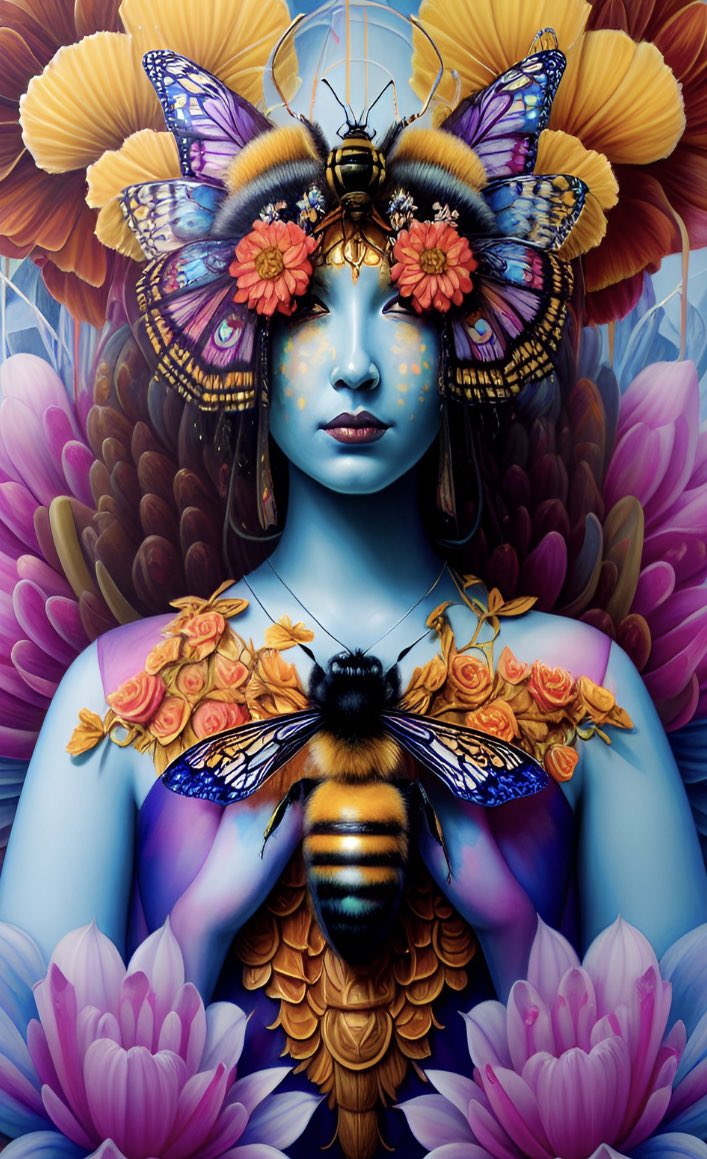 flokdex's tweet photo. GM! 

Here’s the queen bee. ❤️🐝❤️

You can collect it for free ⬇️⬇️⬇️

https://t.co/AxVTwv5mQl https://t.co/eULns3PtRQ