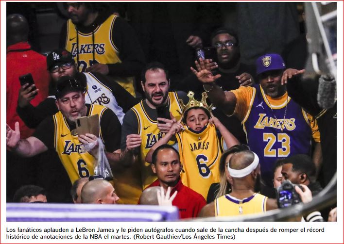 La noche récord de LeBron James crea un espectáculo memorable para los fanáticos de los Lakers
facebook.com/energiatv.rd/
#LeBronJames, #Westbrook, #MichaelJordan, #RafaelPaz, #Messi
 #KareemAbdul, #GOAT, #Margarita, #Katty, #AlexisMedina, #LakeShow, #SerieDelCaribe2023, #Kobe