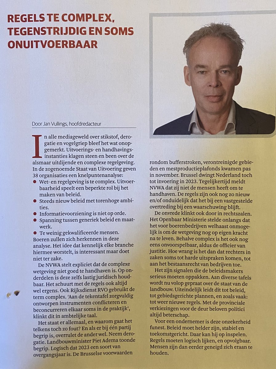 Beleidsmakers houd hier rekening mee want zeer herkenbaar: ‘regels te complex, tegenstrijdig en soms onuitvoerbaar’.