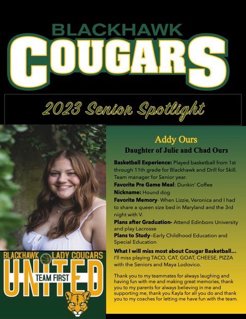 Lady Cougars tweet media
