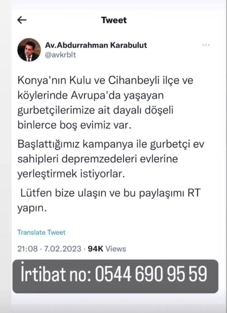 Yeni bilgi geldim. Konya'da olan arkadaşlar teyit olduğunu belirtti. <a href="/LEVOBALIM/">Levent Balım</a>