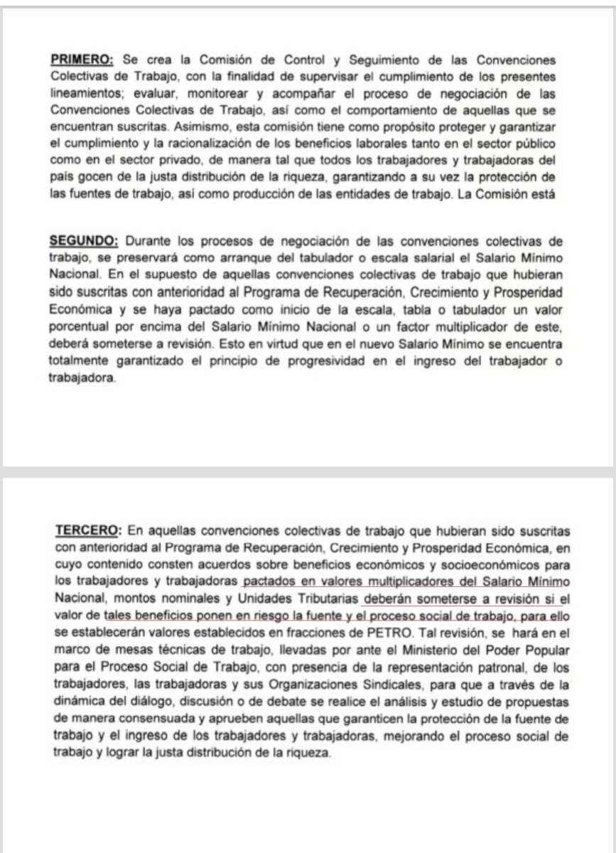 MariaesPueblo's tweet photo. ROIG manifiesta estar d acuerdo con CTV en "salario d emergencia" q incluye no incidencia en prestaciones sociales violando CRBV y LOTTT. Pero el gobierno puso su granito d arena en ése camino: MEMORÁNDUM 2792 y su efecto en contratos colectivos. Y la culpa d quién es? De la vaca https://t.co/ee4DhITABl
