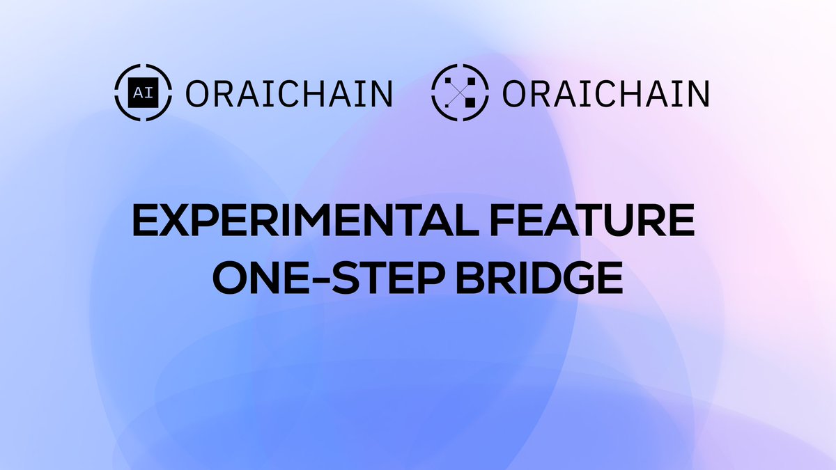 oraidex's tweet photo. #OraiDEX's Experimental Feature — One-step Bridge

1/ 📍 #OraiDEX's one-step bridge enables us to bridge tokens between #Oraichain and #EVM chains like #Ethereum and #BNBChain — with one click.

👉 Experience the one-step bridge now at: https://t.co/Em80RJUw7L https://t.co/298K3PIAW5