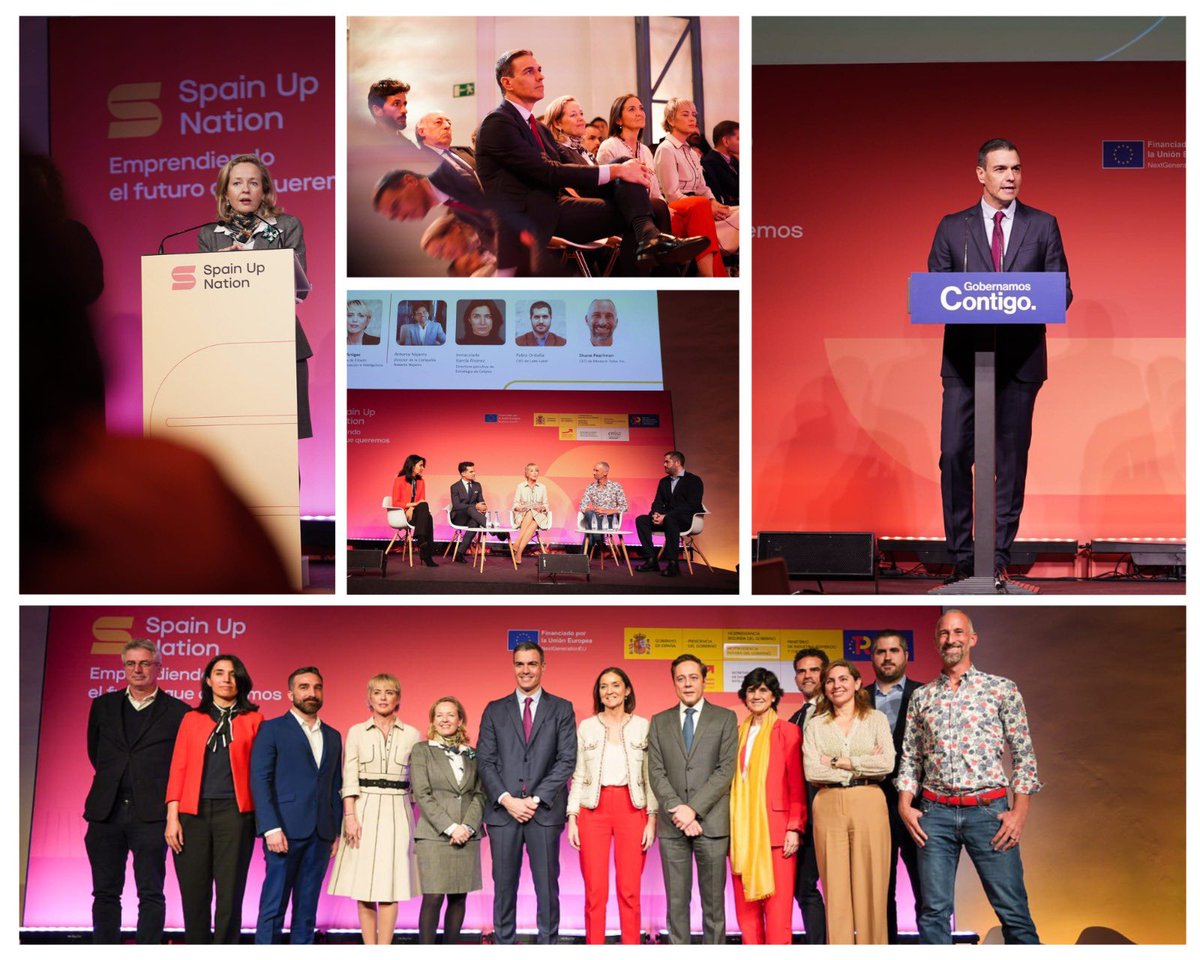 NadiaCalvino's tweet photo. Un placer compartir el apoyo al emprendimiento y en especial al ecosistema de #Startups

Gracias a los fondos #NextGenEU🇪🇺 y a las reformas e inversiones del #PlanDeRecuperación🇪🇸tenemos en nuestras manos el poder de construir el #futuro que queremos

#OrgulloDePaís
#PolíticaÚtil https://t.co/ACn6hDsssQ
