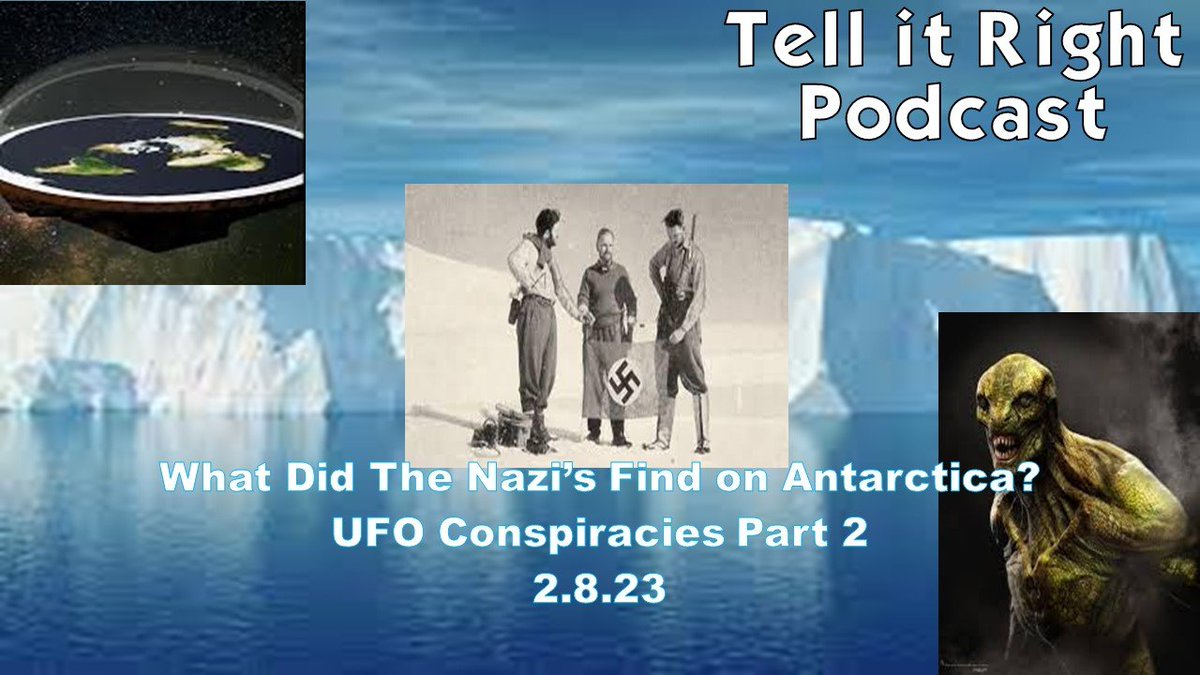 JMTIR_POD's tweet photo. Happy Wednesday! Come join Jared and myself on another Episode of Tell it Right Podcast were we get into part 2 of UFO conspiracies. #ufotwitter #Nazi #reptillians #disclosure #UAPs #uapreport #Antarctica #conspracies

https://t.co/B5Q4LCLrHI https://t.co/zWtpiQGEjV