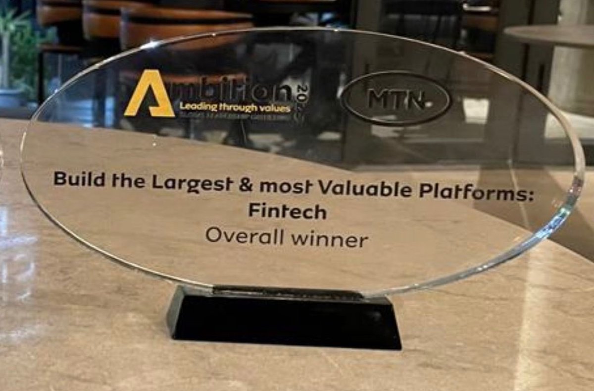 MTNRwanda's tweet photo. Last night at @MTNGroup Leadership Gathering, MTN Rwanda emerged Overall Winner of the ‘Million Dollar Challenge’ and @MoMo_Rwanda won Overall Winner of the 'Build the Largest &amp; Most Valuable Platforms: Fintech' award. We could not have accomplished this without you all. 🎊 https://t.co/PyLXeV2xbZ