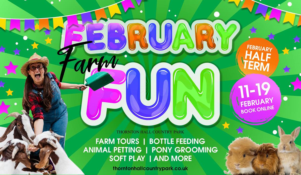 VisitLancashire's tweet photo. Jump on your tractors this February half-term and head over to @ThorntonFarm  for a half-term week full of ‘farm fun’ 🚜 

The perfect place to create some amazing family memories👨‍👩‍👦 

Discover more here 👉 https://t.co/07bgW0NGox https://t.co/YeHRLa8x40