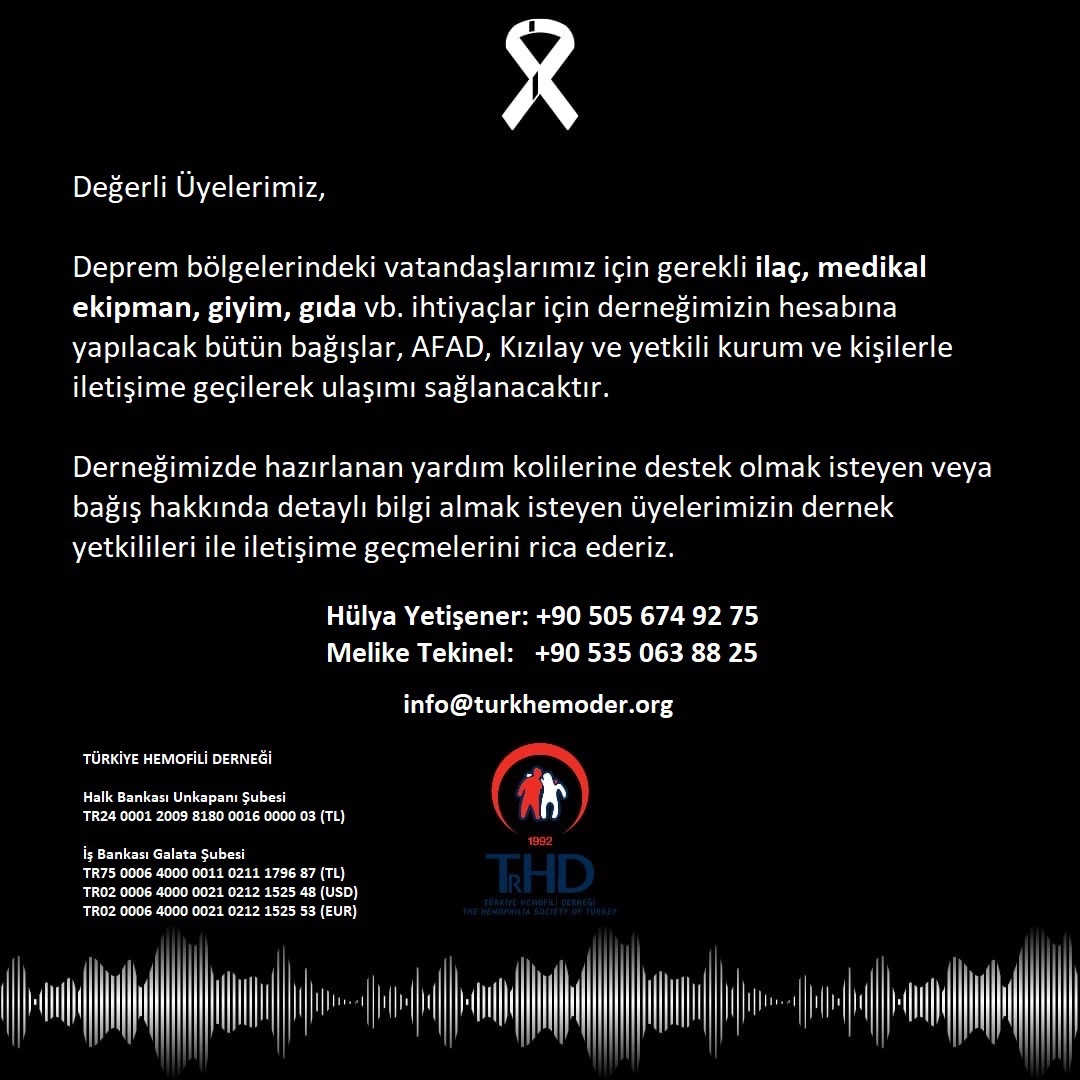 turkhemoder's tweet photo. #deprem #turkhemoder #hemofili #Hemophilia https://t.co/LXsXwGfoIK