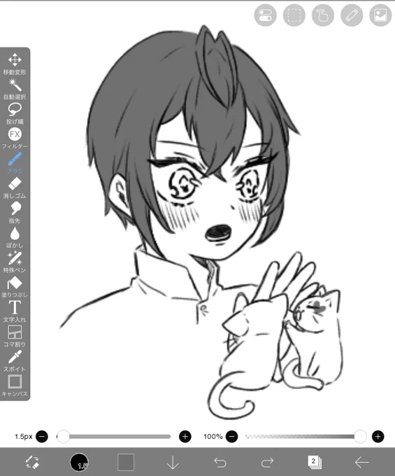 笹さんに送る感想の一部なんだけど、リドルくんめっっちゃ可愛く描けたんじゃない!?!?!? 