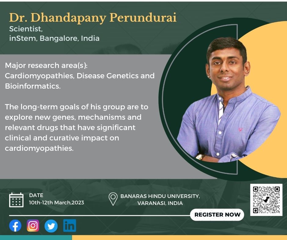 Introducing you all with our respected Speakers for the #ADNAT2023 
Dr. Dhandapany Perundurai @Dhan_inStem 
Scientist,
inStem, Bangalore, India