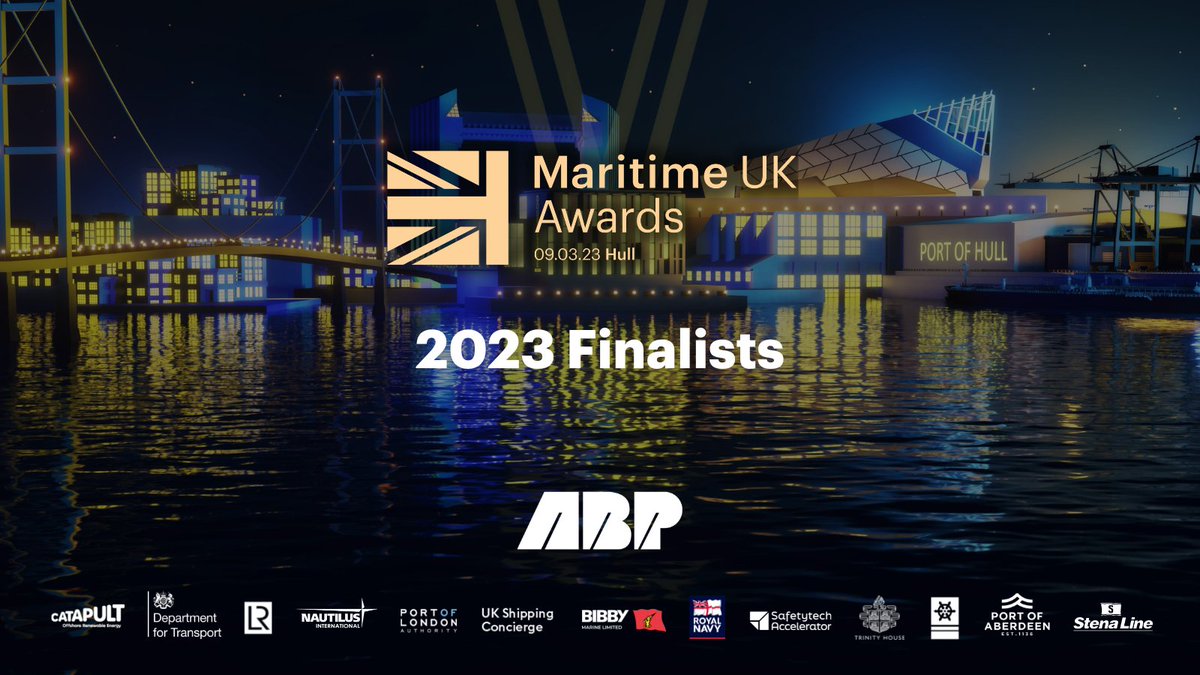 We are thrilled to have been shortlisted for the Diversity & Inclusion Champion at this year's @MaritimeUK  Awards. 🎉 Congratulations to fellow finalists @Seafarers_KGFS @DiversityStudy 👏

#MUKAwards23 #MaritimeUK #Maritime2050 #Ports #DiversityInMaritime #OneTeam #Fair #Values