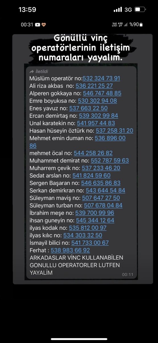 Gönüllü vinç operatörleri paylaşalım