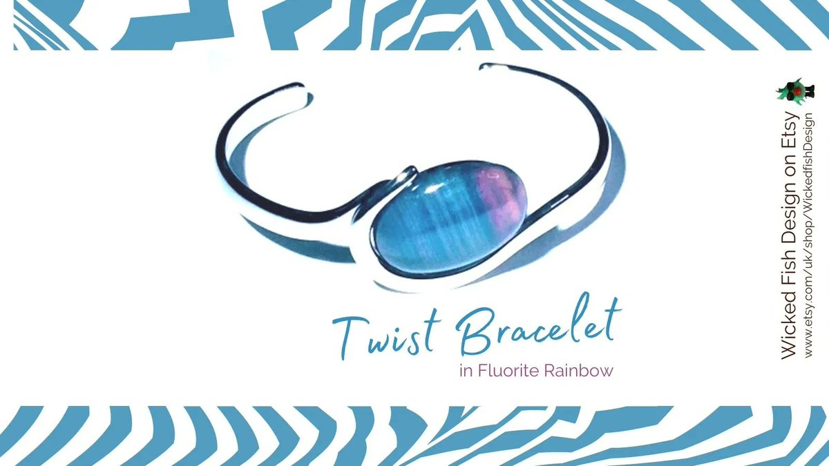 WickedFishBiz's tweet photo. Twist Bangle in Fluorite - available in other colours too! https://t.co/uKCA6Z1qJD #gift #etsy #bracelet #boho #giftidea #bangle #rainbow #jewelry #fluorite #jewellery #etsylove #etsyhandmade #jewelryaddict #cuff #crystal #fluorite #rainbow  #etsyshop #gifts  #giftforher https://t.co/ZAyWh2jjqo
